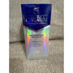 Secret Collagen Non-Surgical Rapid Wrinkle Eye Solution Gel Sealed NIB MSRP $359